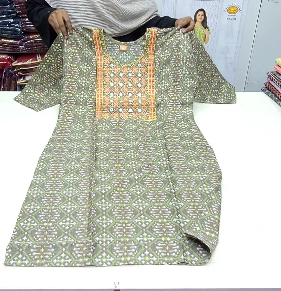 Feeding Side Cut Kurti - Mix Cotton | FK01