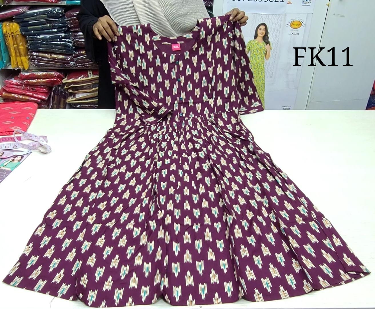 Feeding Umbrella Kurti | Heavy and Thick Rayon Liva Certified | FK11