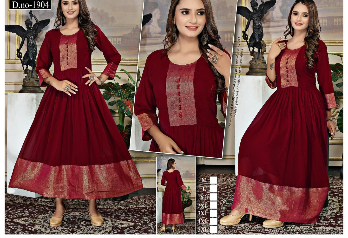 15 Colours 5 Sizes  Trending Anarkali Kurti | 2 Pieces Free shipping | TC01