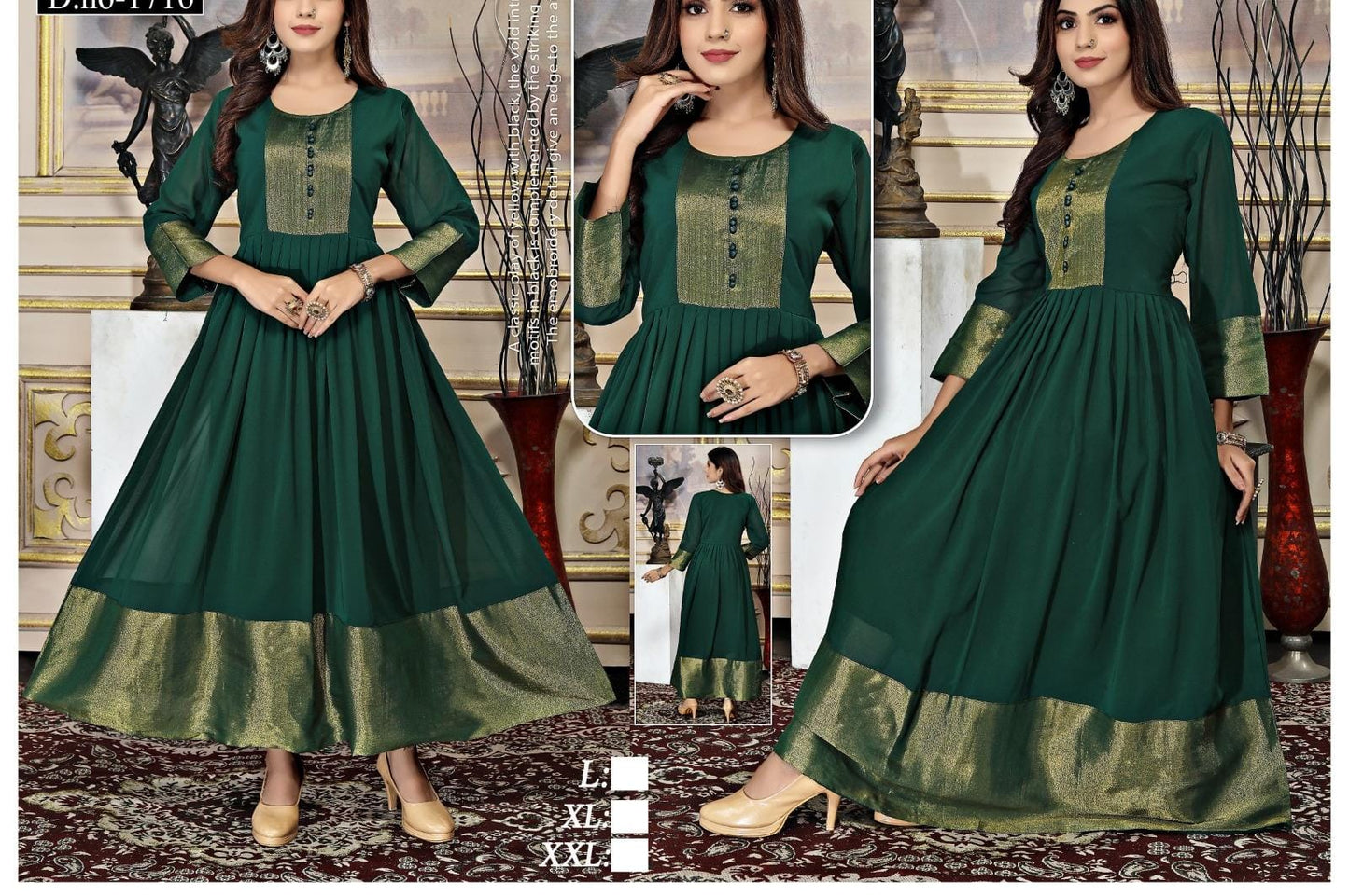 15 Colours 5 Sizes  Trending Anarkali Kurti | 2 Pieces Free shipping | TC01