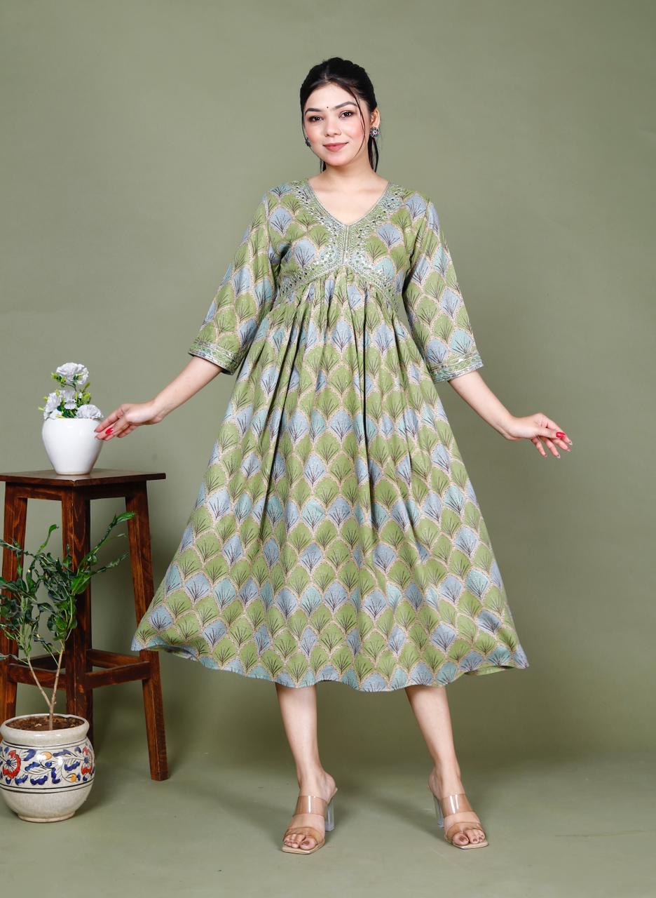 AAliya Cut  Pure Cotton Kurti | AC39