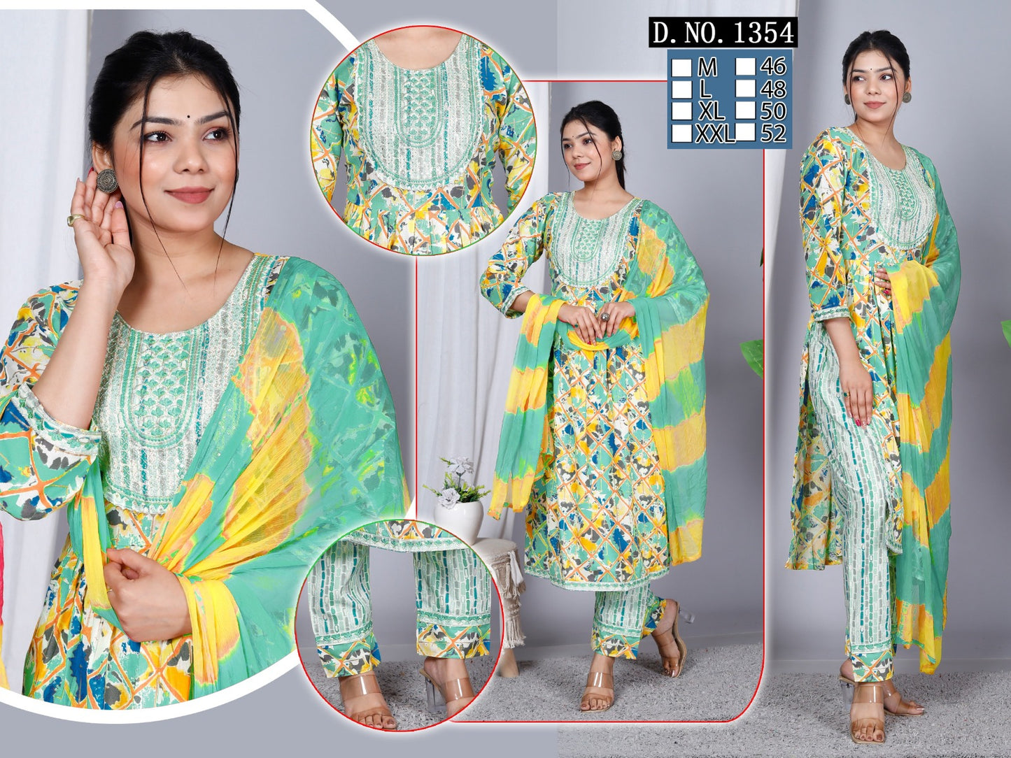 NAIRA CUT | Top Bottom Dupatta Set | NC51