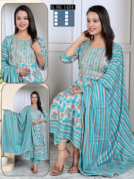 AAnarkali Top Bottom Dupatta Set | AK47