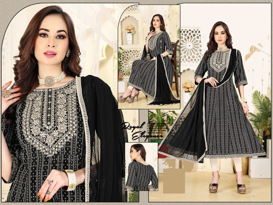 Rayon Anarkali | with Shawl | KS03