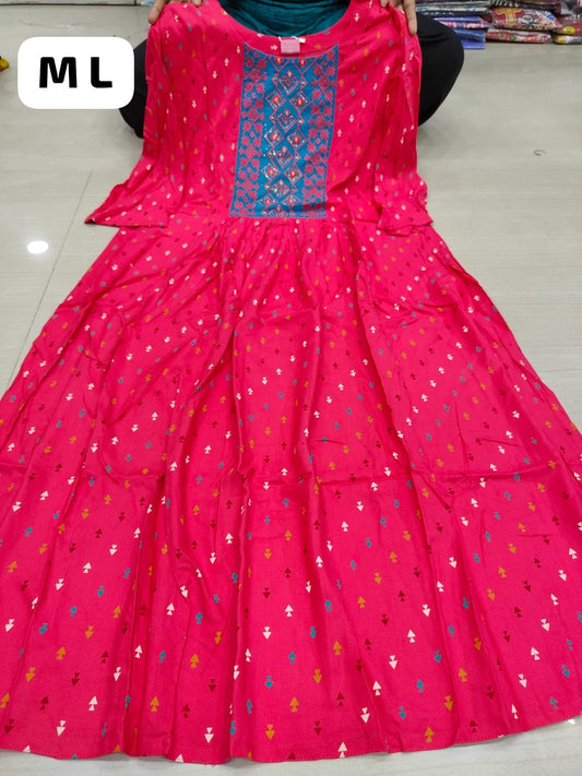 Short Anarkali | LIVA Certified Premium Quality | LV26