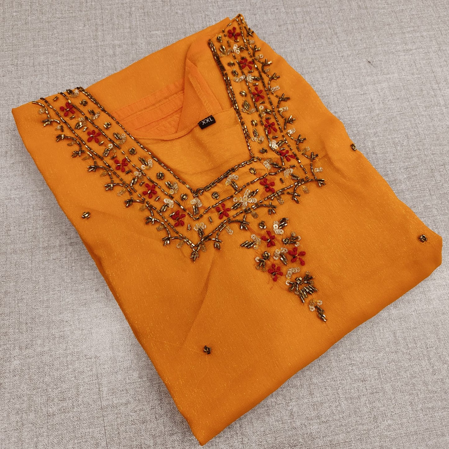 Zari Georgette Kurti with Handwork | HW04