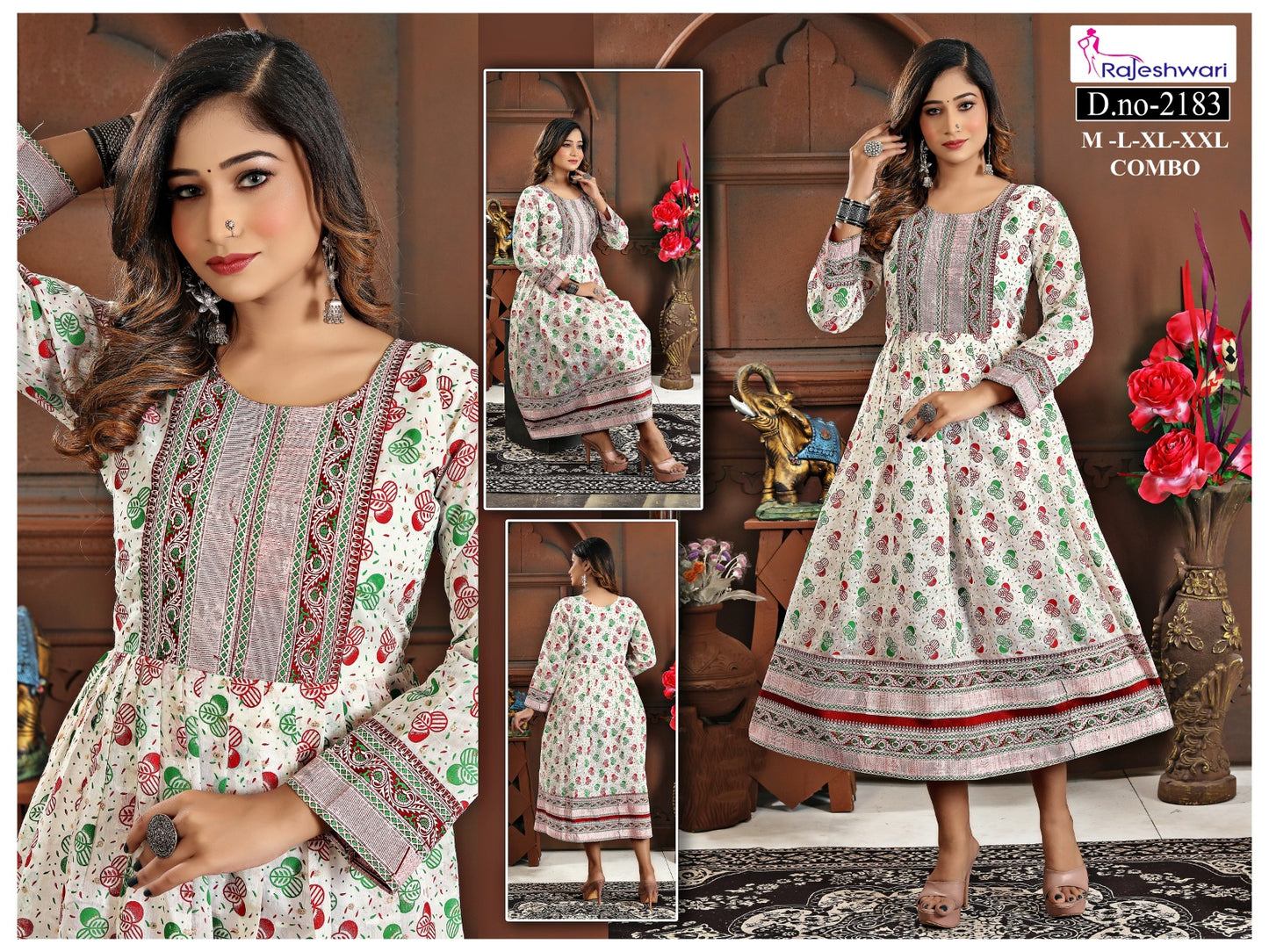 Chanderi silk Anarkali Kurti | AK286