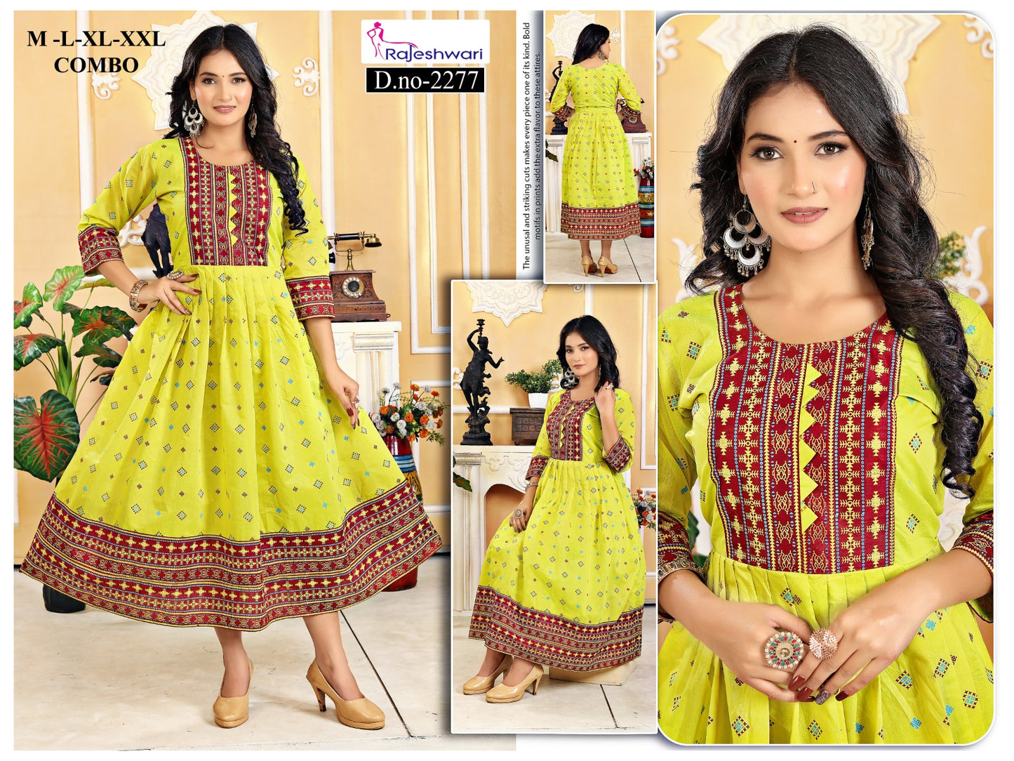 Chanderi silk Anarkali Kurti | AK287