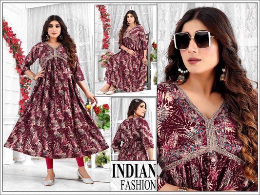 Aaliya Cut Kurti- AC10